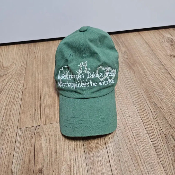[BUNJANG] Millo Happiness Ball Cap Green / 밀로 해피니스 볼캡 그린