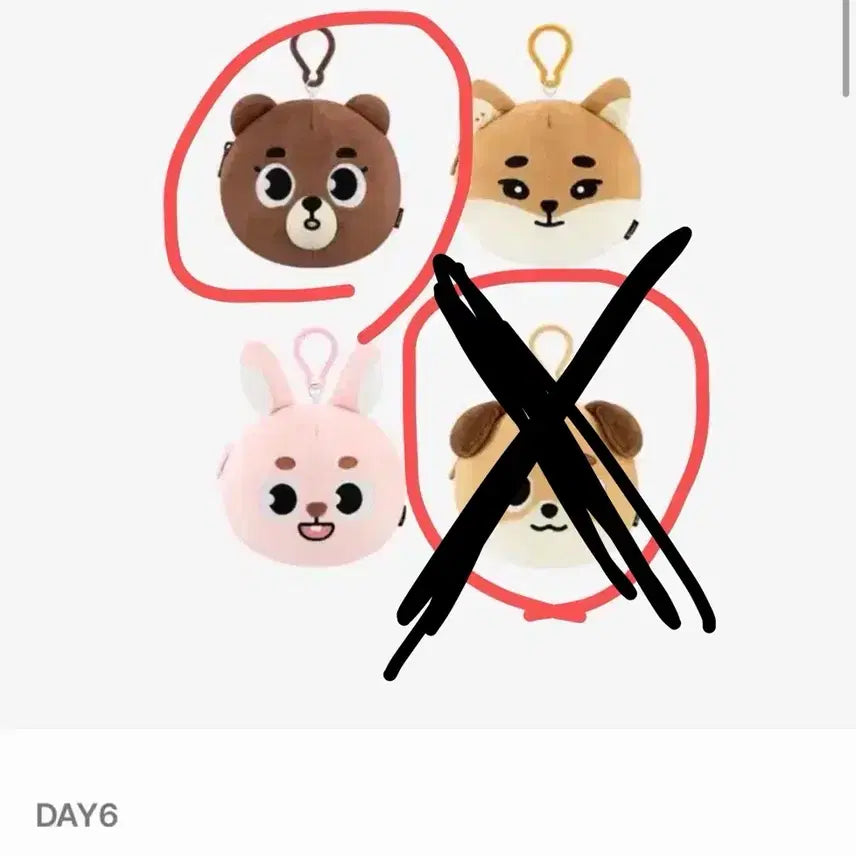 DAY6 데니멀즈 릴 패스 파우치 방