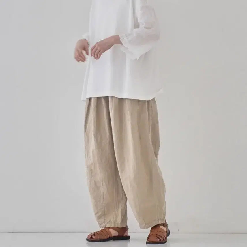 [BUNJANG] nest Robe Cotton Fatigue Pants Ivory / 네스트로브 nest Robe 코튼 퍼티그 팬츠 아이보리 F