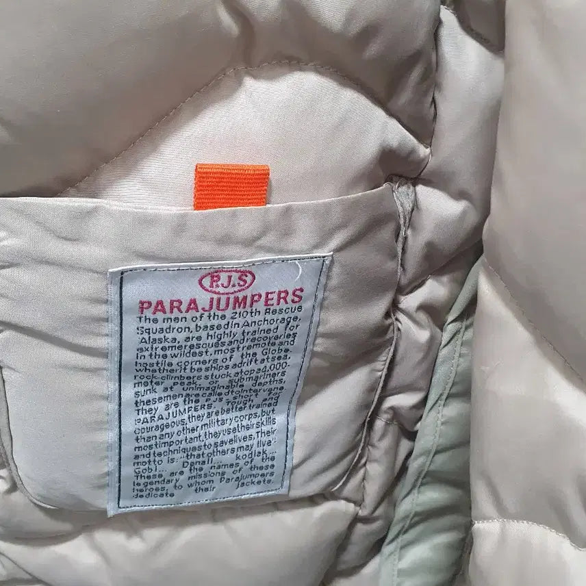 [BUNJANG] Parajumpers Ivory Padded Jacket (XS) / 파라점퍼스 패딩 아이보리(XS)