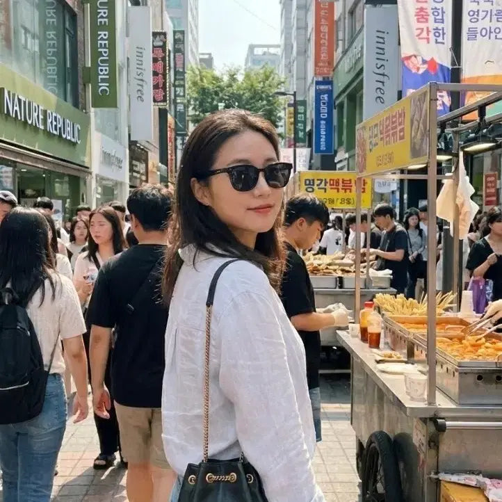 [BUNJANG] Saint Laurent Joy Quilted Nano Chain Mini Bucket Bag Black / 생로랑 조이 퀼트 나노 체인 미니 버킷백 블랙