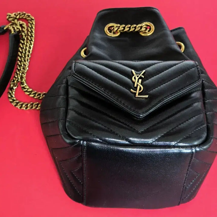 [BUNJANG] Saint Laurent Joy Quilted Nano Chain Mini Bucket Bag Black / 생로랑 조이 퀼트 나노 체인 미니 버킷백 블랙