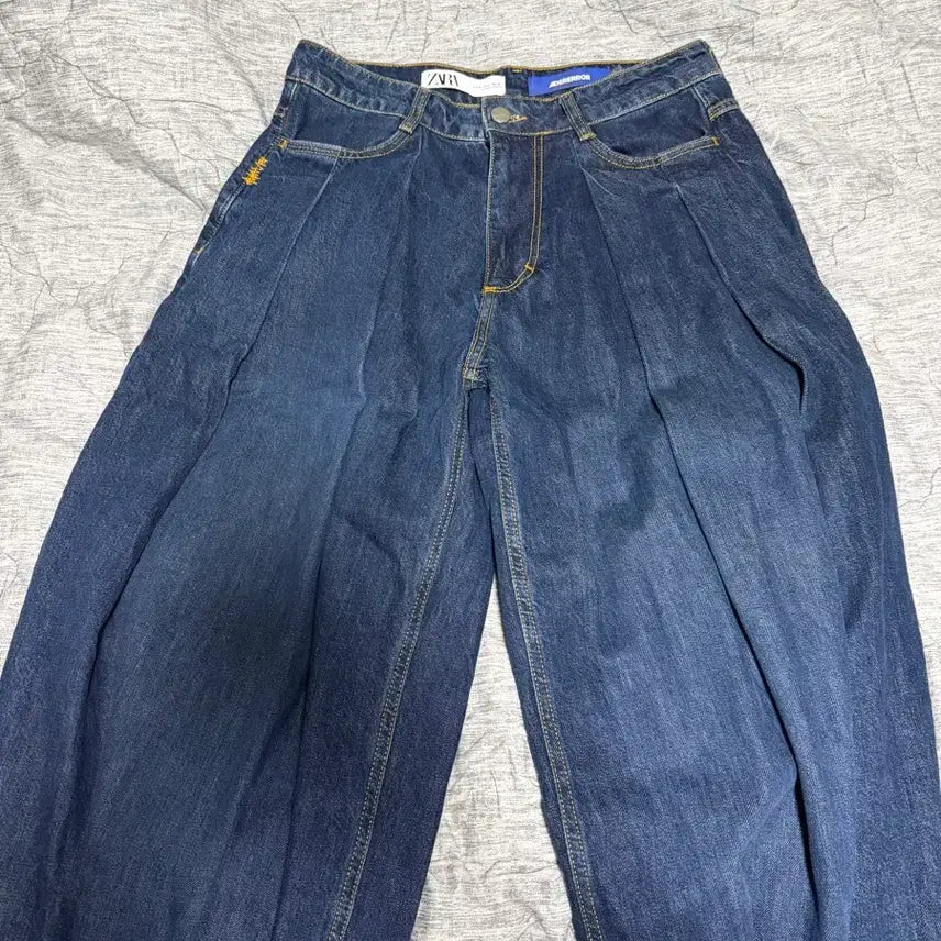 [BUNJANG] ADER Error X ZARA Wide Leg Jeans Blue / [40]아더에러X자라 와이드 레그 진 블루