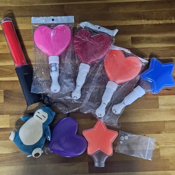 [BUNJANG] Light Stick Bundle Set / 하트응원봉(4개)+소형LED경광봉
