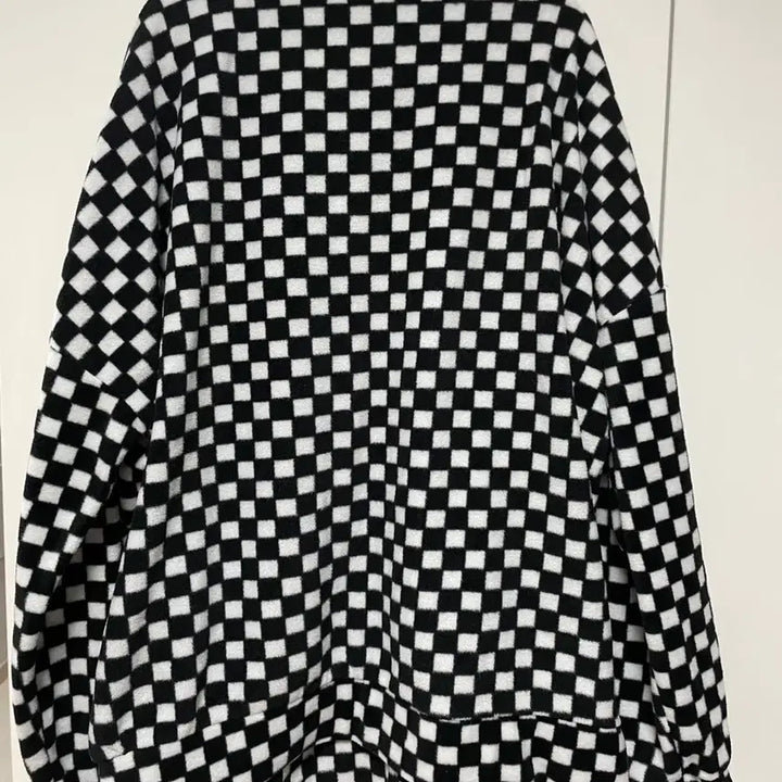 [BUNJANG] Avely Check Pattern Fleece Zip-up Set / 에이블리 체크 패턴 플리스 집업  바지 셋업