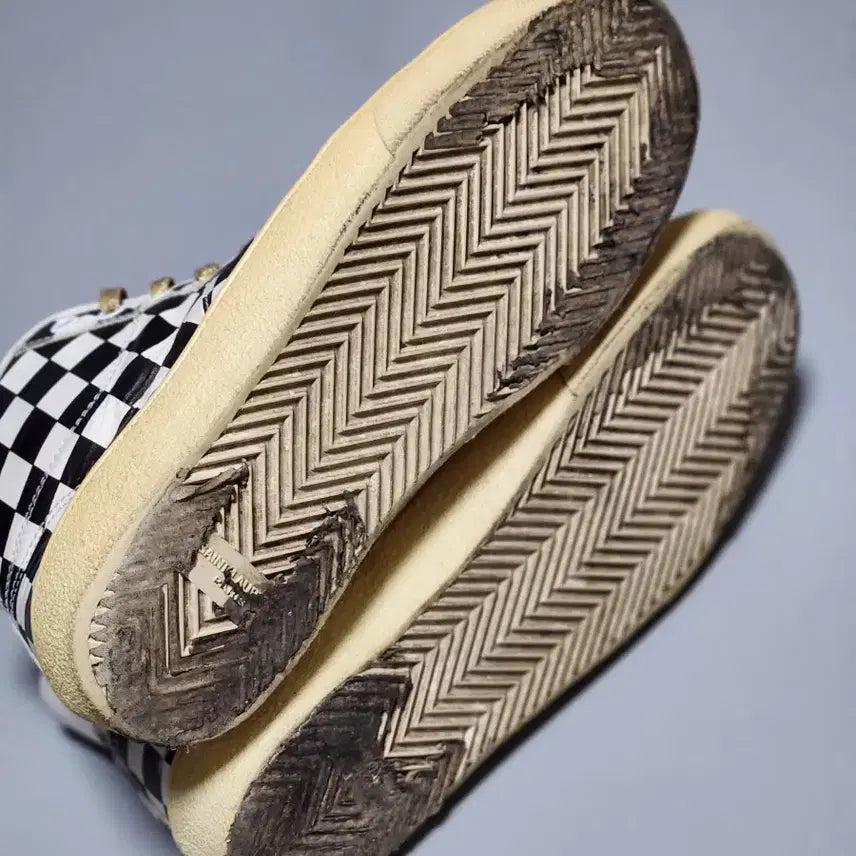 [BUNJANG] Saint Laurent Surf Checkered Sneakers / 생로랑 16s/s surf 체커보드 스니커즈 40.5사이즈