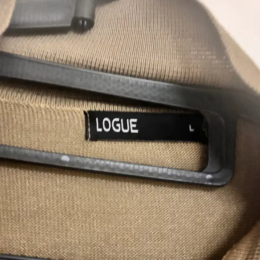 [BUNJANG] LOGUE Knit Top (L) - Khaki / LOGUE 반팔 니트 L 카키