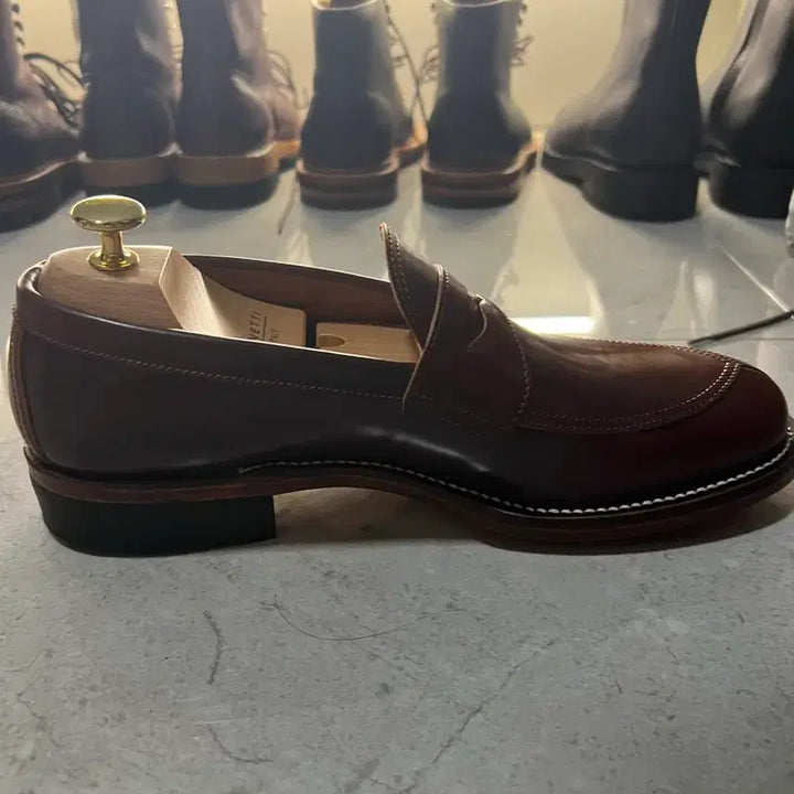 [BUNJANG] MAKERS V-Tip Loafer #4 Cordovan / 메이커즈 makers v-tip 로퍼 # 4 코도반