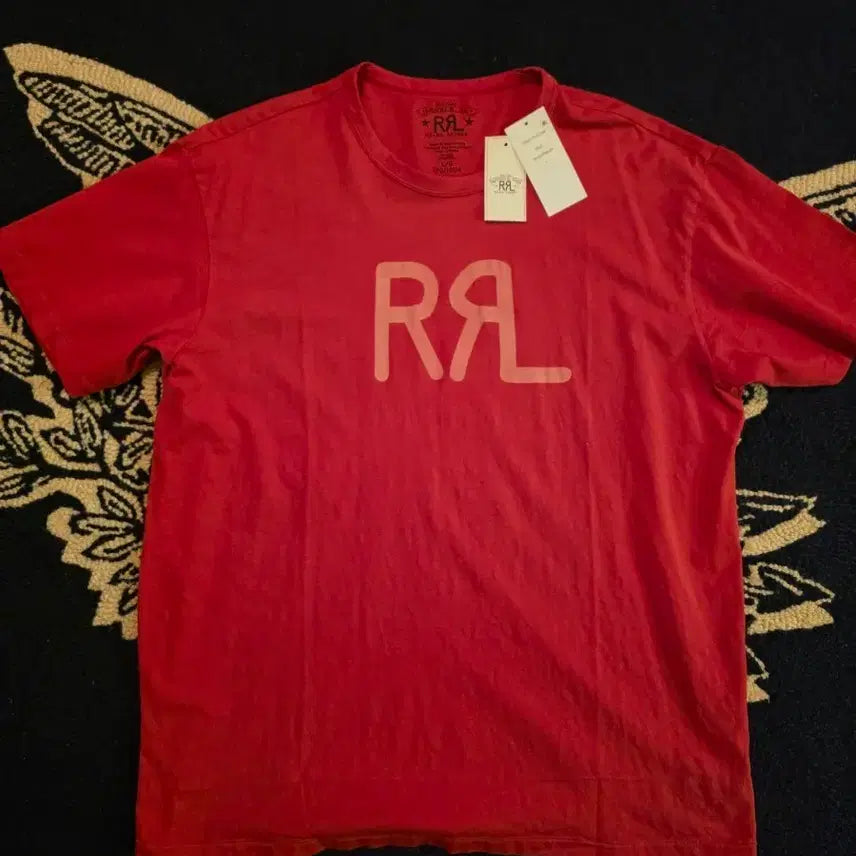 [BUNJANG] RRL Logo Short Sleeve L / RRL 로고 반팔 L