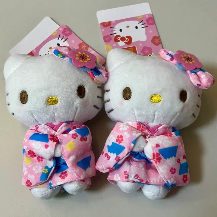[SOLD OUT] 새상품 핑크 기모노 키티 인형 키링
