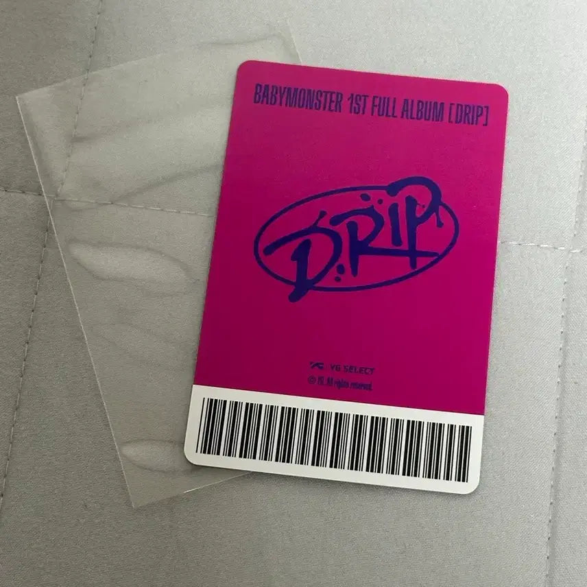 베이비몬스터 파리타 babymonster 포토카드 포카 drip 앨범