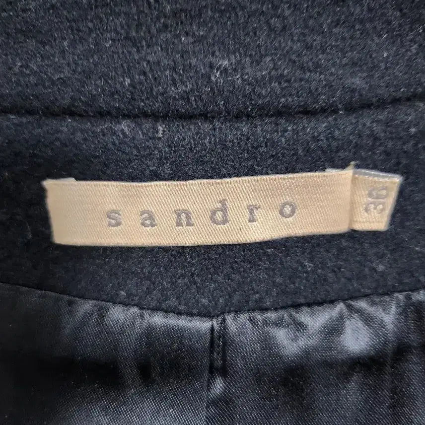 [BUNJANG] Sandro Black Coat 55 / 산드로) 블랙 코트 55
