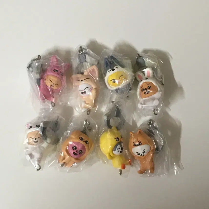 [BUNJANG] Stray Kids Skzoo Bundle Set Gashapon / 미개봉 일괄) 스키즈 스트레이키즈 스키주 줄줄이 연결 가챠
