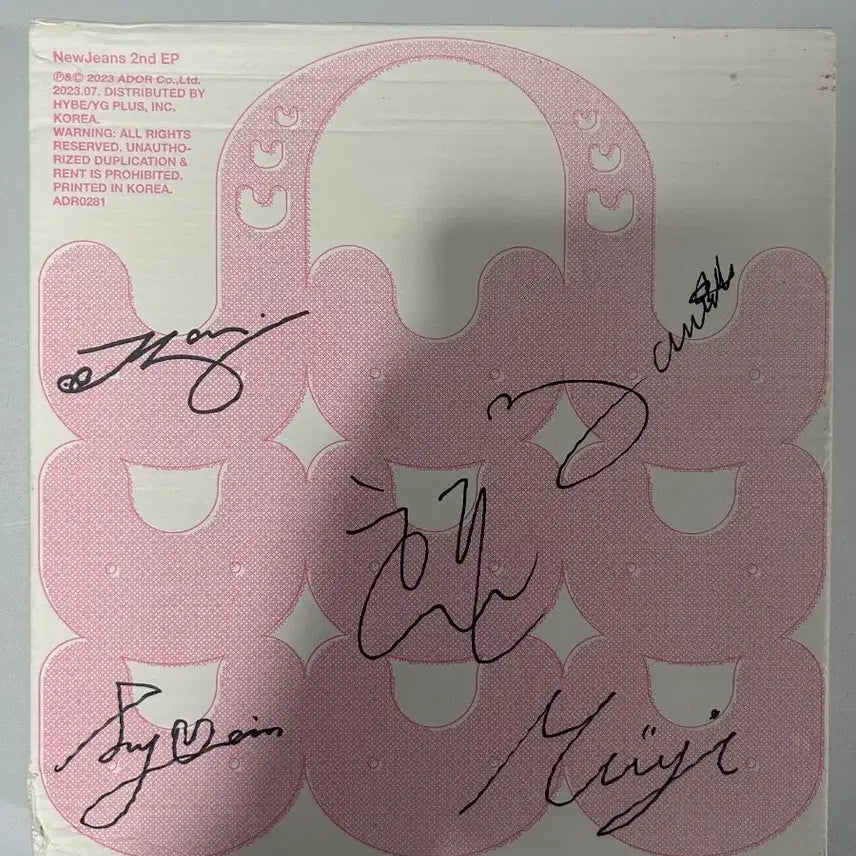 (비매)뉴진스 친필 앨범 싸인 앨범 사인 앨범