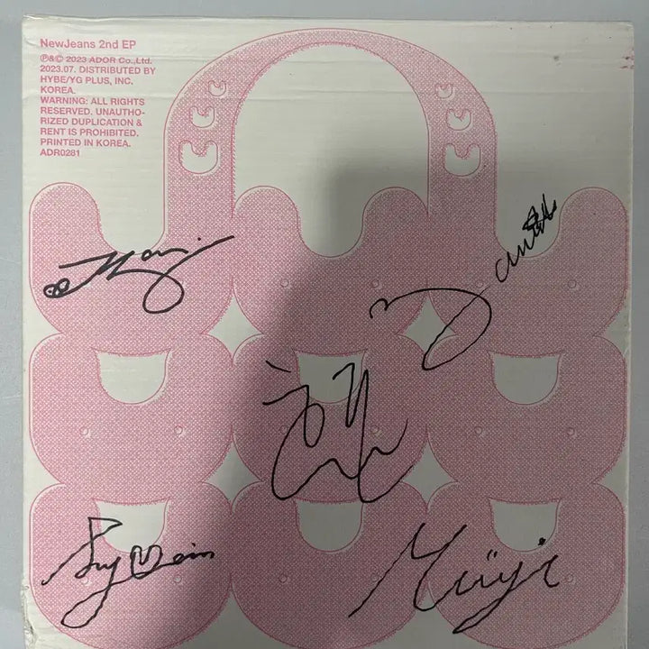 (비매)뉴진스 친필 앨범 싸인 앨범 사인 앨범