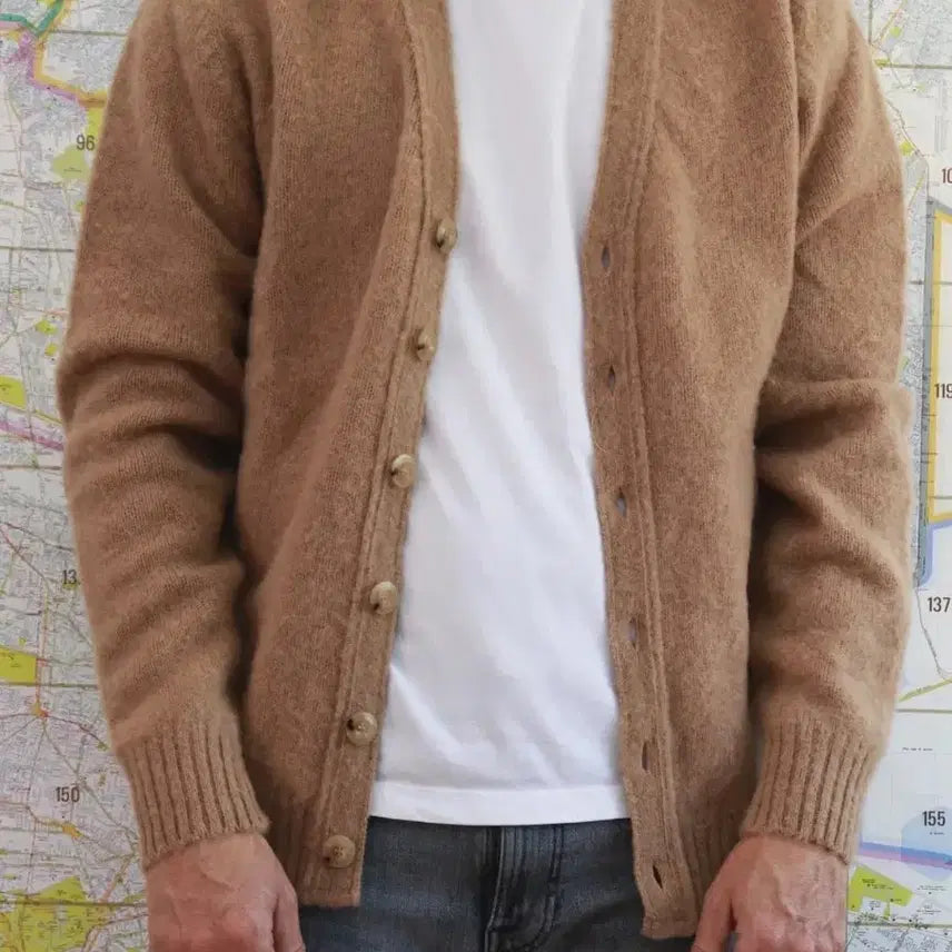 [BUNJANG] Howlin Camel L Cardigan / howlin 하울린 쉐기독 가디건 카멜 L
