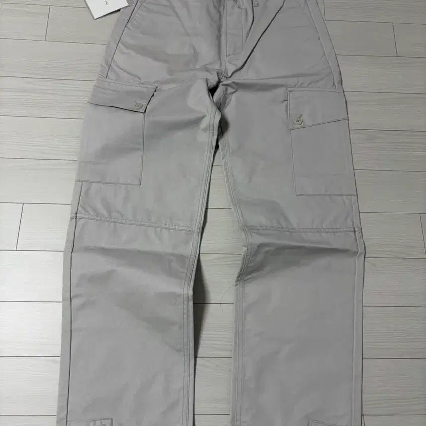 [BUNJANG] Tylle Oblique Cargo Trousers Pants Mist Gray / 타일레 오블리크 카고 트라우저 팬츠 미스트그레이