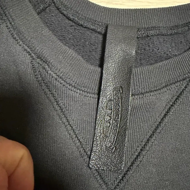[BUNJANG] Chrome Hearts Leather Patch Paper Jam Sweatshirt / 크롬하츠 레더패치 페이퍼잼 맨투맨