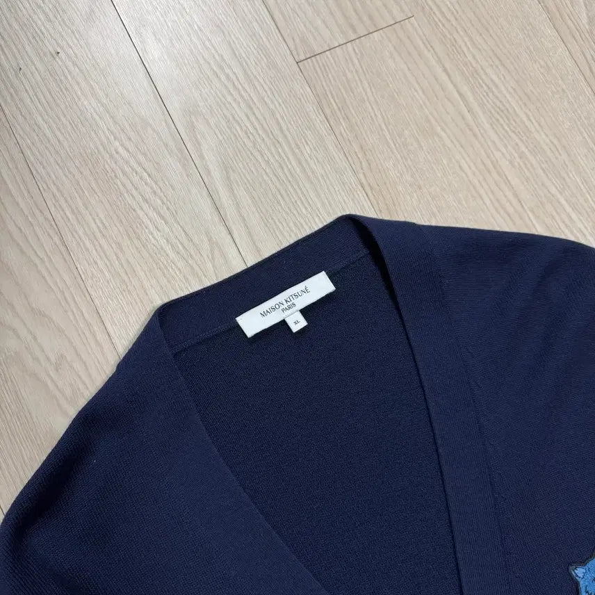 [BUNJANG] Maison Kitsune Double Fox Navy Cardigan (XL) / 메종키츠네 더블폭스 네이비 가디건(XL)