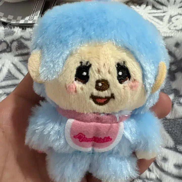 [BUNJANG] Monchhichi Blue Doll Keyring / 파랑 몬치치 인형 키링 판매합니다.