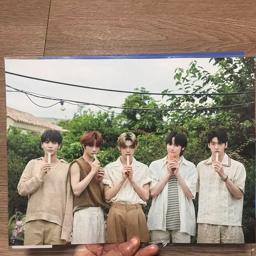 일괄 투바투 미드썸머 스카이블루 연준 범규 수빈 태현 휴닝카이 포카 본품