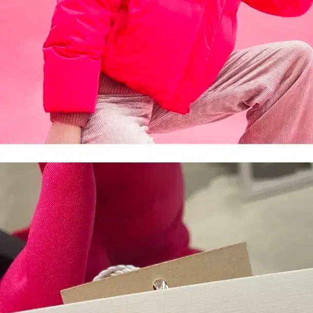 [BUNJANG] Mine Goose Down Short Padded Jacket / 마인 구스 다운패딩