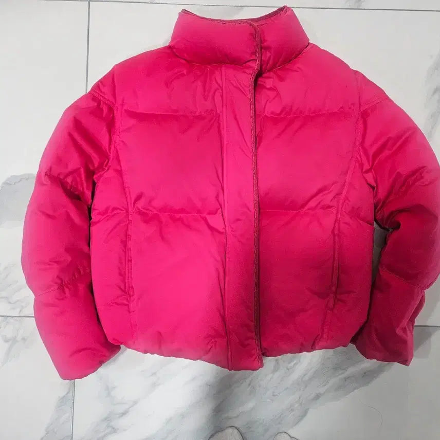 [BUNJANG] Mine Goose Down Short Padded Jacket / 마인 구스 다운패딩