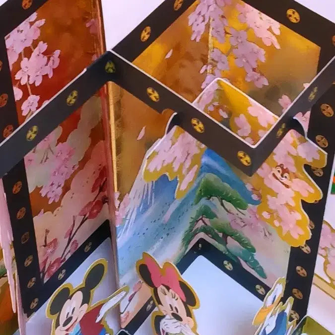 [BUNJANG] Disney Mickey Mouse Birthday Card / 미키마우스 일본 전통 병풍 입체생일카드(일본직수입상품)