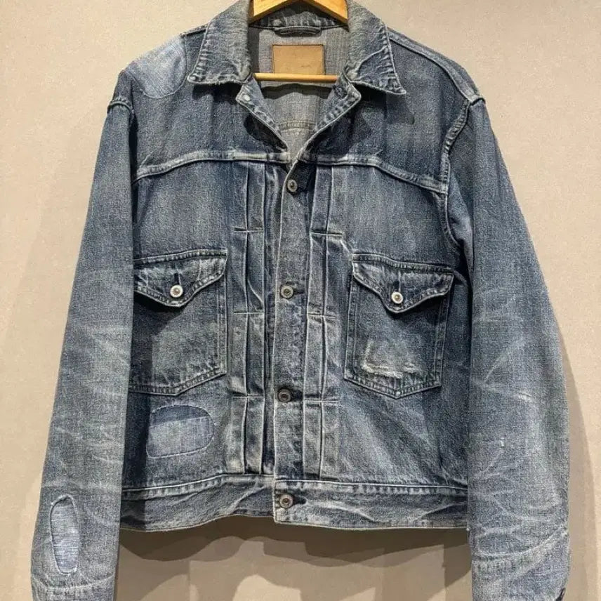 [BUNJANG] Old Joe Scott Face Denim Jacket 36 / 일주일 특가 올드조 old joe 데님 자켓 스캇 페이스 36