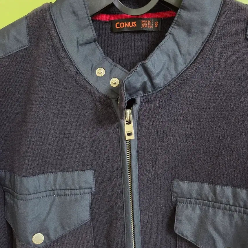 [BUNJANG] CONUS Men's Knit Zip-Up Jacket (Size 100) / CONUS 남성 니트 집업 자켓 100