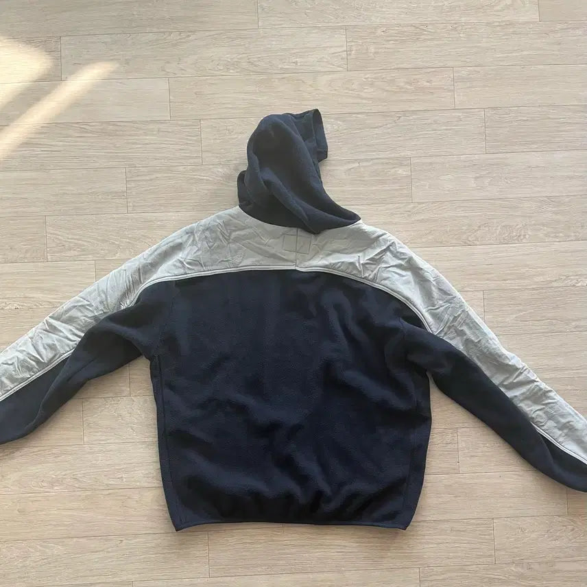 [BUNJANG] Physical Department Fleece Hoodie Navy / 피지컬 디파트먼트 플리스 후드 네이비