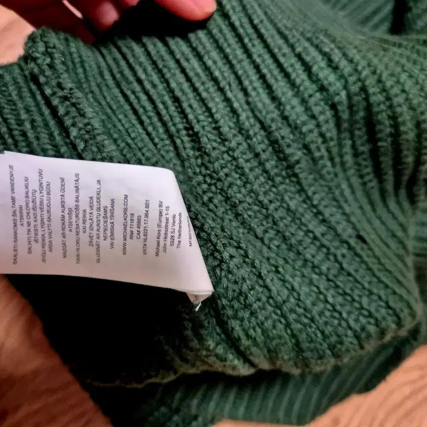 [BUNJANG] Michael Kors Green Knit Sweater S Size / 마이클코어스 그린 니트 S 사이즈
