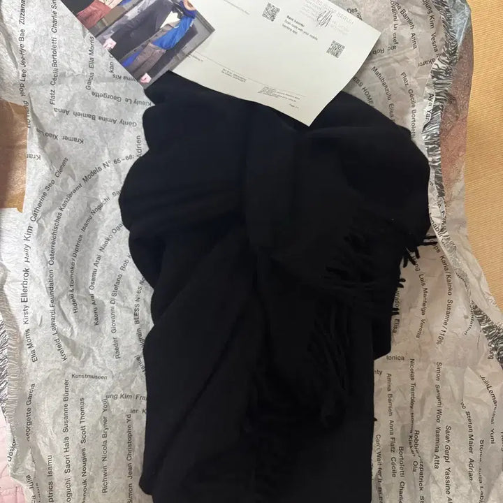 [BUNJANG] Blessed Drapes Long Wool Scarf / 블레스 드랩스 롱 울  머플러