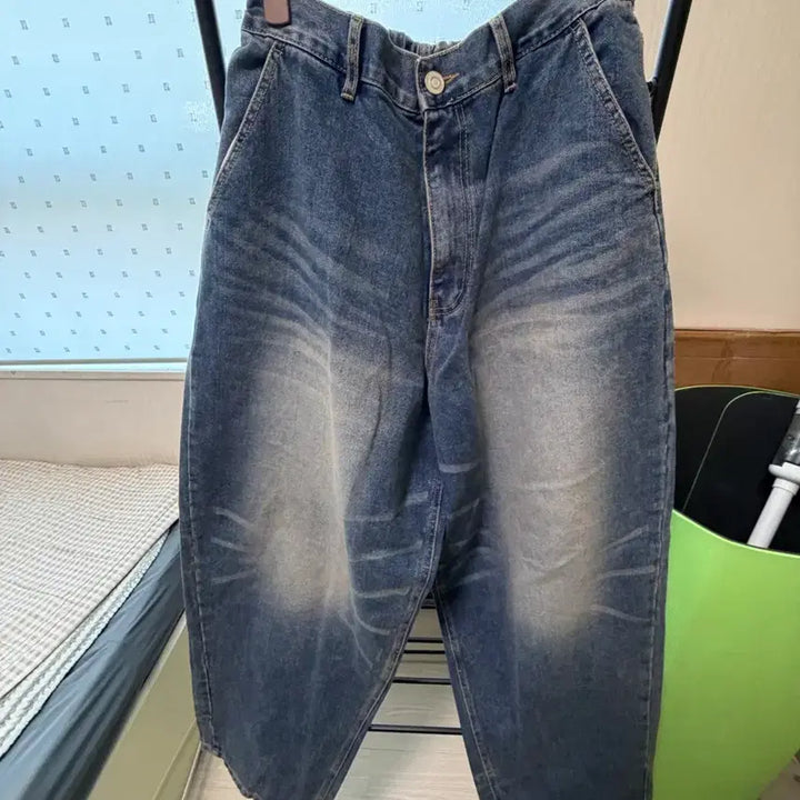 [BUNJANG] Washed Denim Pants / 워싱 데님 팬츠