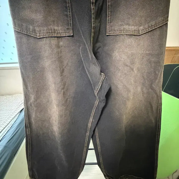 [BUNJANG] Pigment Washed Denim Pants (Brown) / 피그먼트 워싱데님 팬츠(브라운색상)