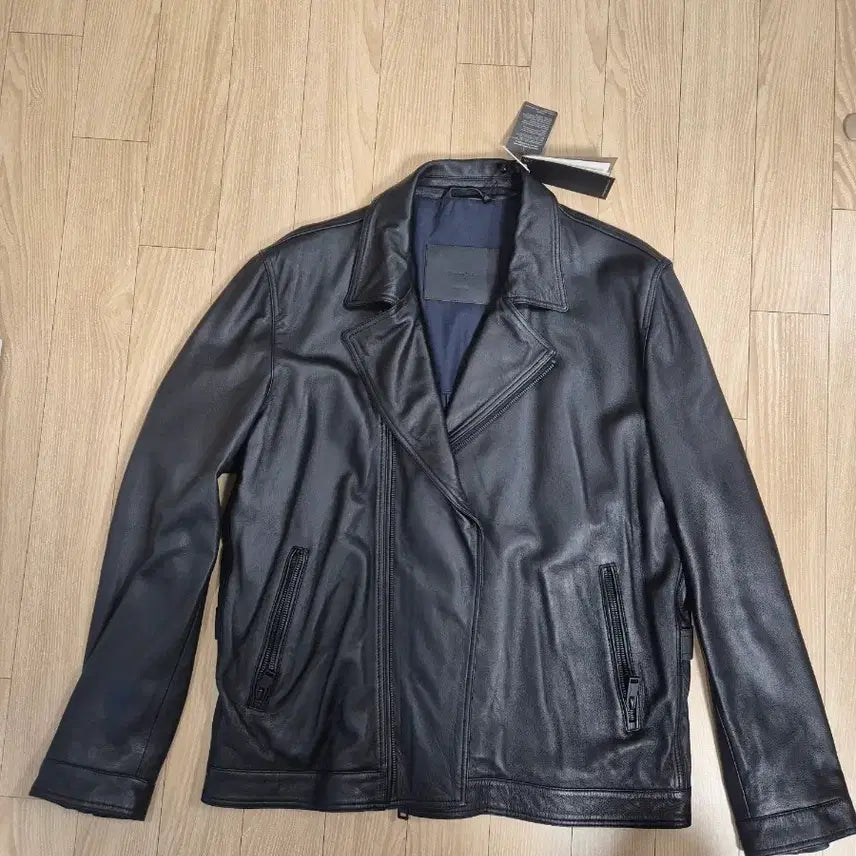[BUNJANG] Massimo Dutti Napa Leather Jacket XL Black / (새제품) 마시모두띠 나파 양가죽 자켓 XL 블랙