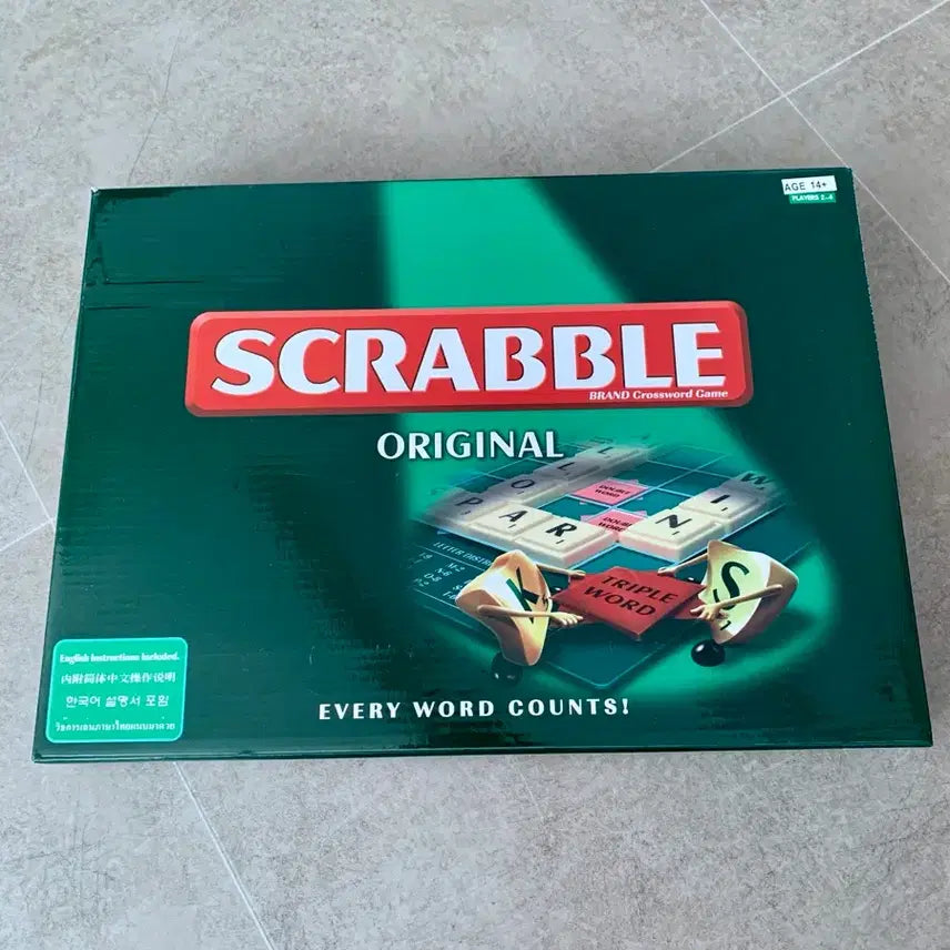 [BUNJANG] Scrabble Board Game / 스크래블 보드게임,영어단어,보드게임,알파벳 공부,두뇌게임,오리지널