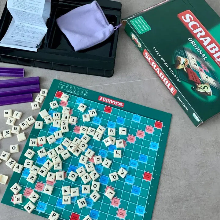 [BUNJANG] Scrabble Board Game / 스크래블 보드게임,영어단어,보드게임,알파벳 공부,두뇌게임,오리지널