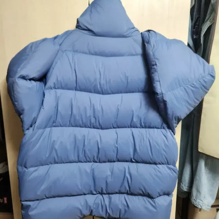 [BUNJANG] K-Way Down Padded Jacket Blue Gray XXL / 까웨 다운 패딩 블루그레이 XXL사이즈