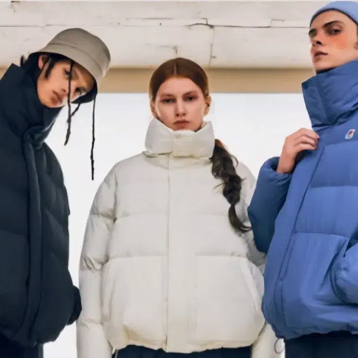 [BUNJANG] K-Way Down Padded Jacket Blue Gray XXL / 까웨 다운 패딩 블루그레이 XXL사이즈