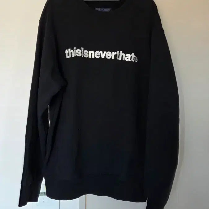 [BUNJANG] Thisisneverthat Black L Sweatshirt / 디스이즈네버댓 맨투맨 블랙 L