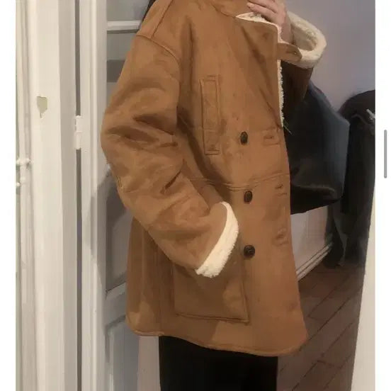 [BUNJANG] Le Venter Brown Vintage Mouton / 브라운빈티지 무스탕 르버터 새제품