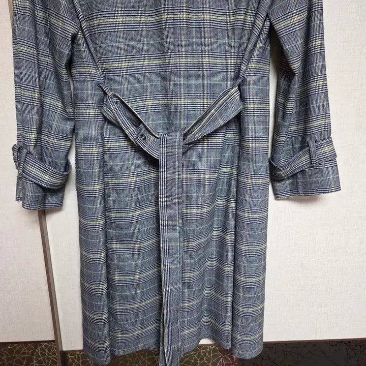 [BUNJANG] Olivia Lauren Check Double Spring/Autumn Coat (Size 95) / 올리비아로렌 체크 더블 춘추동 코트 95