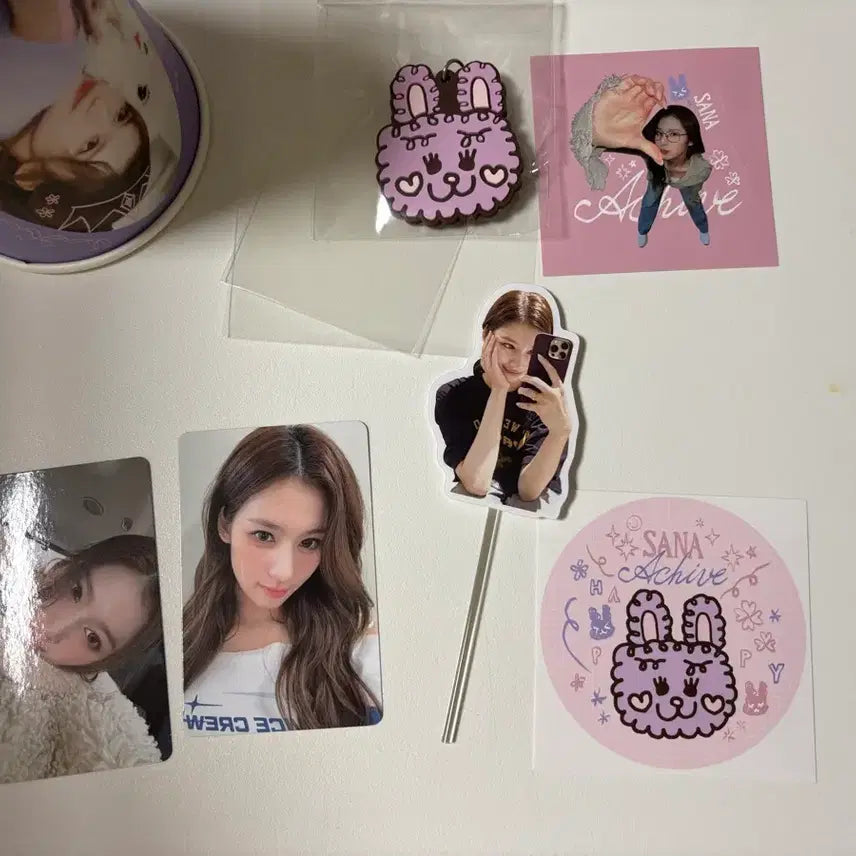 트와이스 사나 생일카페 굿즈 특전 포카 세트 생카 양도 sana cafe