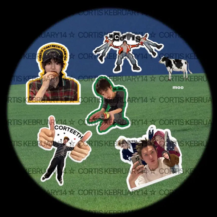 코르티스 Big 스티커 5종 세트