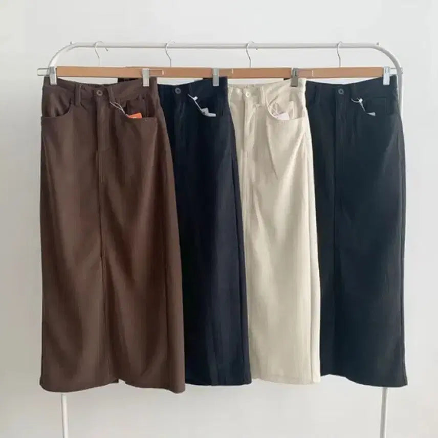 [BUNJANG] Ablely Corduroy Long Skirt / 에이블리 코듀로이 롱스커트