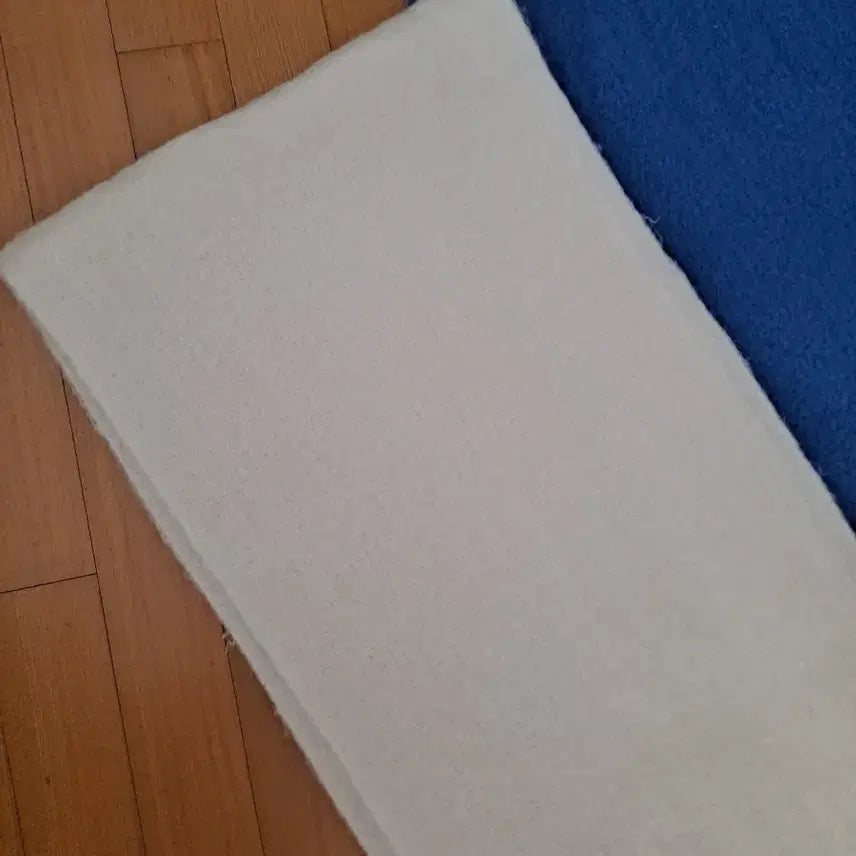 [BUNJANG] Fringe Scarf (Black/Pale Blue/White) / 블랙/페일블루/화이트 프린지 머플러새상품