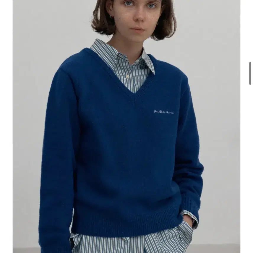 [BUNJANG] Brenda Brendan V-Neck Knit / 브렌다 브렌든 서울 브이넥 니트(원가8.9)