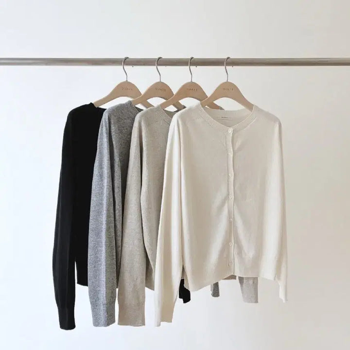 [BUNJANG] Onth Round Holga Cardigan Gray / 온스 라운드 홀가 가디건 그레이