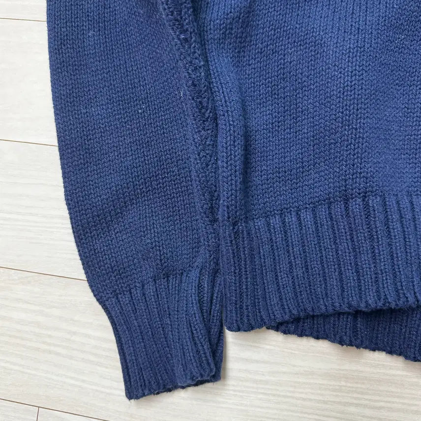 [BUNJANG] Polo Nordic Pattern Shawl Collar Knit Sweater / 폴로 숄칼라 노르딕패턴 긴팔 니트